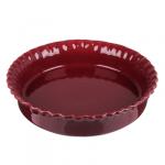 MILLIMI Форма для запекания и сервировки круглая, керамика, 22х4,5см, бордо