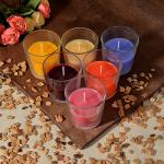 LADECOR Свеча ароматическая в стеклянном стакане,  8х7, 5  см,  6 ароматов