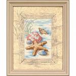 Набор для вышивания "DIMENSIONS" 06956   "Ракушки в песке"