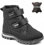 19СМФ 55253 Ш черн Ботинки зима для мальчиков (32-37)/6