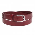 Ремень 25 мм BLACK TORTOISE жен 0070010034 гладкий,  бордо 158580