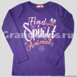 Лонгслив для девочки Let's Go