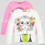 Лонгслив для девочки Let's Go