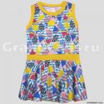 Платье для девочки без рукавов "Фрукты", KotMarKot