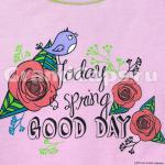 Лонгслив для девочки Let's Go