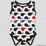 Боди-майка детская Киты, KotMarKot