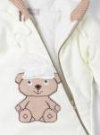 Конверт для новорожденного с капюшоном, мишка, кремовый