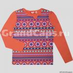 Лонгслив для девочки Let's Go