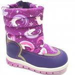 19СМФ 26148 Ш фиол Сапоги зима для девочек (23-26)/8