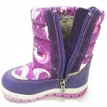 19СМФ 26148 Ш фиол Сапоги зима для девочек (23-26)/8