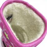 12542-9 роз Сапоги зима для девочек (21-25)/10