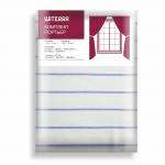 Комплект портьер для кухни Льняной тик синий 135*198 2 шт.