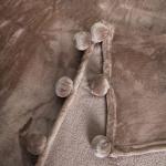 Покрывало бубон цвет серый