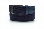 Брючный текстильный ремень синего цвета KV-s-0011
