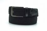 Брючный текстильный ремень черного цвета KV-h-0011