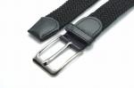 Брючный текстильный ремень черного цвета KV-h-0011