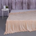 Покрывало бубон  цвет бежевый