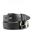 Ремень брючный детско-подростковый 30 мм флотер, черный FP-h-0076
