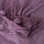 Покрывало бубон  цвет сиреневый
