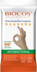BioCos Ладошки 15шт. Влажные антибактериальные салфетки с еврослотом, (МИКС)