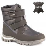 19СМФ 65175 Ш сер Ботинки зима для девочек (32-37)/6