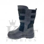 Монголки короткие черные, литая подошва