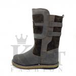 Монголки короткие коричневые, войлочная подошва