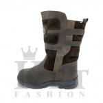 Монголки короткие коричневые, литая подошва