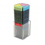 Карандаш ч/г Party HB, с ластиком, круглый, заточен., ассорти, пл. стакан, 116873