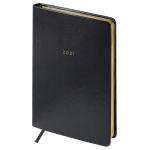 Ежедневник датированный 2021г., A5, 176л., кожзам, OfficeSpace Windsor, черный, Ed5v_31485