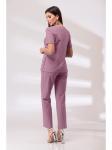 Брючный костюм 1018 лиловый, BonnaImage
