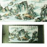 Калиграфия M-8601A рисовая бумага 52см-128см Пейзаж Горы