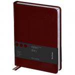 Ежедневник датированный 2021г., А4-(B5), 184л., кожзам, Berlingo Silver Pristine, сер. срез, корич, DD1_82403