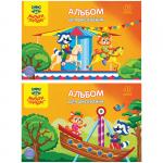 Альбом для рисования 40л., А4, на склейке Мульти-Пульти Приключения Енота, с раскраской, А40кл_18046