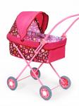 *Коляска кук. №1 открытая СПб Цветы (бордо)
