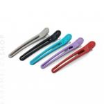 Зажимы парикмахерские комбинированные металл+пластик 10 шт Kapous 101*13*22 мм