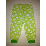 А. Брюки кулир рис. барашки цв.зеленый р.92-98