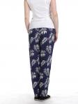 БРЮКИ БЮ119 ТЕМНО-СИНИЕ С РИСУНКОМ