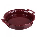 MILLIMI Форма для запекания и сервировки круглая с ручками, керамика, 25х22х5см, бордо