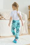 Брюки детские Пижамные кулирка голубой