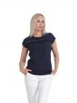 БЛУЗКА МА262 ТЕМНО-СИНЯЯ
