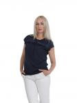 БЛУЗКА МА262 ТЕМНО-СИНЯЯ