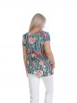 БЛУЗКА МА260 ЦВЕТНАЯ ПОЛОСКА