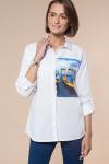 Свободная рубашка из 100% хлопка с принтом., D29.675