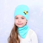 Шапка "лимон" мята