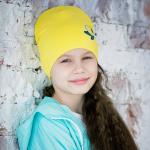 Шапка "лимон" жёлтая