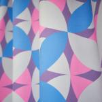 Штора Блэкаут печать матовый Paint forms 0014 сирень 145*260