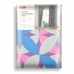 Штора Блэкаут печать матовый Paint forms 0014 сирень 145*260