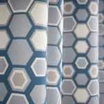 Штора Блэкаут печать white Paint forms 0173  145*260