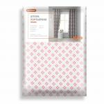 Штора Блэкаут печать матовый Village 0020 бежево-розовый 145*260